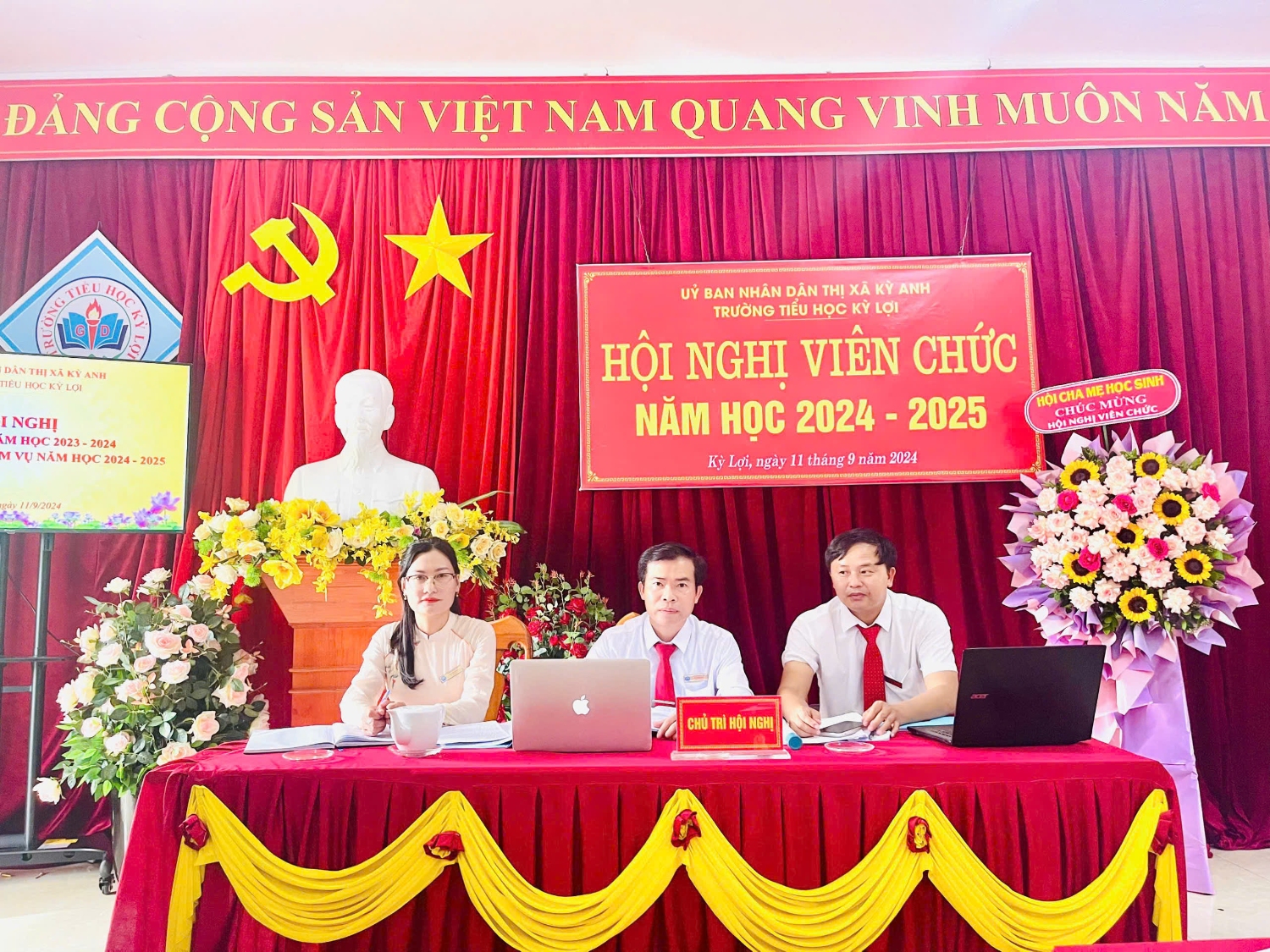 TRƯỜNG TIỂU HỌC KỲ LỢI TỔ CHỨC THÀNH CÔNG HỘI NGHỊ VIÊN CHỨC NĂM HỌC 2024 - 2025